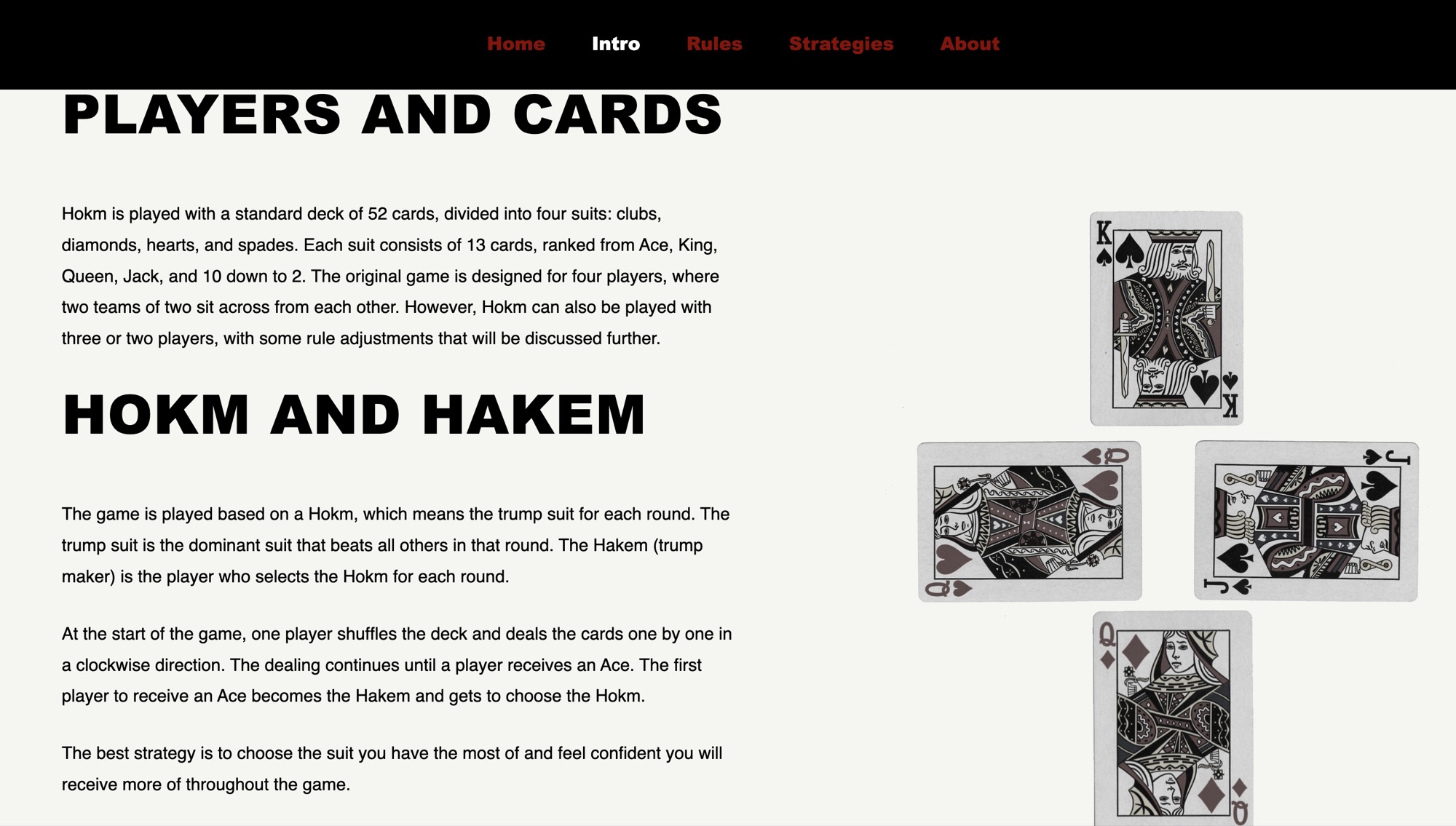 Hokm Website, Detail 2