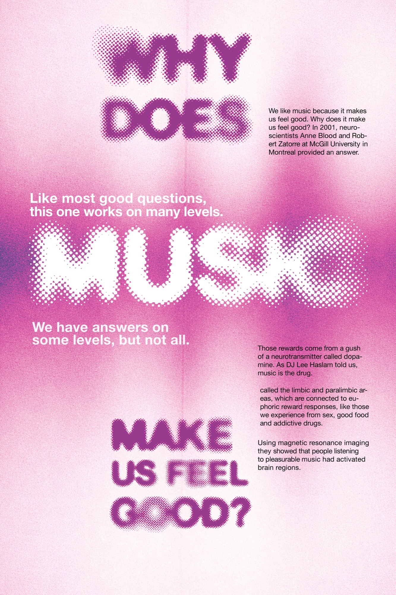 Why Does Music Make Us Feel Good, Poster